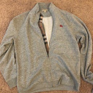 XL Burberry Brit Zip Up Sweater